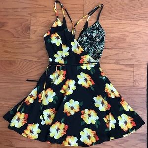 Floral print dress